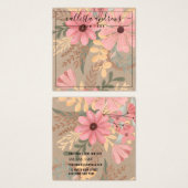 Rosa florale Kraft-Kurve für die Erdung (Vorne & Hinten)