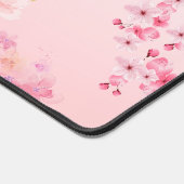 Rosa florale Kunst, Frühlingssegen Schreibtischunterlage (Ecke)