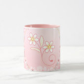 Rosa florale Kunst, Frühlingssegen Tasse (Zentrum)