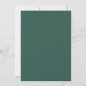 Rosa florale Kunst Hochzeit Einladung (Rückseite)