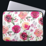 Rosa florale Laptop-Schläfchen Laptopschutzhülle<br><div class="desc">========================= Farbige rosa Blume und Blätter auf einem Laptop-Ärmel machen eine atemberaubende Mode-Anweisung. Fügen Sie Ihren Namen, Ihre Initial, jede Formulierung oder Foto hinzufügen, um für sich selbst oder geben als Geschenk. Passende iPhone Gehäuse und iPad Gehäuse verfügbar. Ideal für ein Geburtstagsgeschenk, ein Geschenk zum Geschäftsjubiläum und vieles mehr. Entworfen...</div>