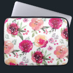 Rosa florale Laptop-Schläfchen Laptopschutzhülle<br><div class="desc">========================= Farbige rosa Blume und Blätter auf einem Laptop-Ärmel machen eine atemberaubende Mode-Anweisung. Fügen Sie Ihren Namen, Ihre Initial, jede Formulierung oder Foto hinzufügen, um für sich selbst oder geben als Geschenk. Passende iPhone Gehäuse und iPad Gehäuse verfügbar. Ideal für ein Geburtstagsgeschenk, ein Geschenk zum Geschäftsjubiläum und vieles mehr. Entworfen...</div>