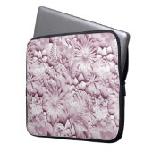 Rosa florale Laptop-Schläfchen Laptopschutzhülle (Vorderseite Links)