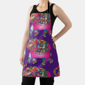 Rosa, florale Linie, die Elefanten auf lila zeichn Schürze (InSitu)