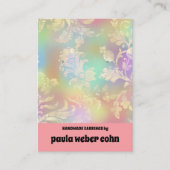 Rosa florale Luxus mit Visitenkarte zur Anzeige (Vorderseite)