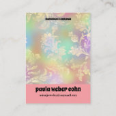 Rosa florale Luxus mit Visitenkarte zur Anzeige (Rückseite)