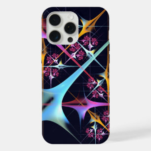 Rosa florale moderne abstrakte Kunst-Farbenmuster iPhone 15 Pro Max Hülle
