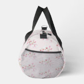 Rosa florale Moderne rosa Text Duffle Bag (Rechts)