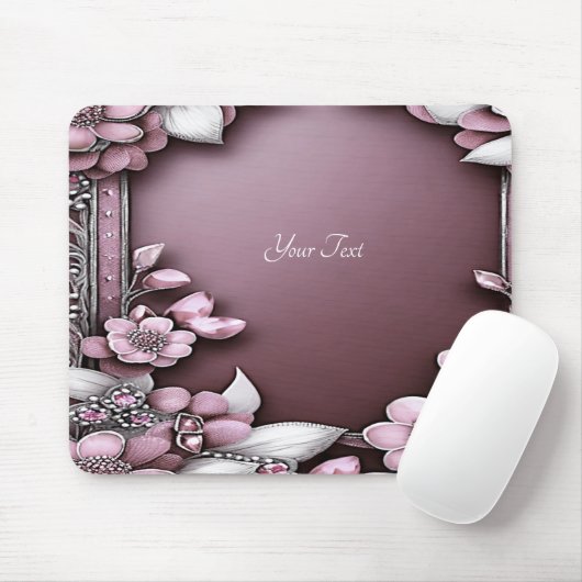 Rosa florale Mousepad (Mit Mouse)