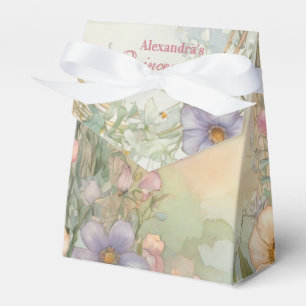 Rosa Florale Quinceanera-Feier Geschenkschachtel