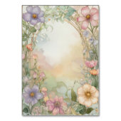 Rosa Florale Quinceanera-Feier Tischnummer (Rückseite)