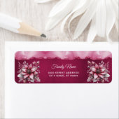 Rosa florale Rücksendeadresse (Insitu)