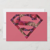 Rosa florale S-Shield Einladung (Vorderseite)