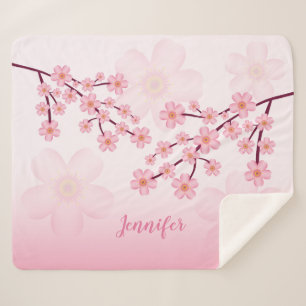 Rosa florale Sakura-Kirschblüte mit beliebigem Nam Sherpadecke