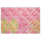 Rosa, florale Tapete. Boho Ethnic Textile Stoff (Fat Quarter (45,7 x 55,9 cm))