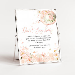 Rosa Florale Teeparty für Zwei - Sag nicht Baby Poster