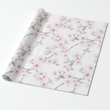 Rosa florale Verpackung Kirschbaum-Geschenkpapier
