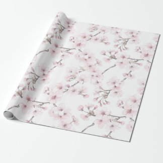 Rosa florale Verpackung Kirschbaum-Geschenkpapier Geschenkpapier