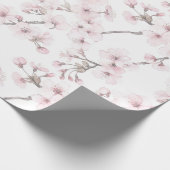 Rosa florale Verpackung Kirschbaum-Geschenkpapier Geschenkpapier (Ecke)