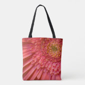 Rosa florale Volldrucktasche, mittel Tasche (Rückseite)
