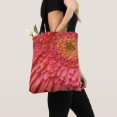 Rosa florale Volldrucktasche, mittel Tasche (Von Nahem)