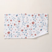 Rosa florale Weibchenstil Niedlich HandGezeichnet Badhandtuch Set (Handtuch)