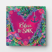 Rosa florale Weigerung, Ankerinspirivität zu versi Fotoplatte (Vorderseite)