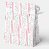 Rosa florale Wildblumen Coquette-Party Geschenkschachtel (Rückseite)