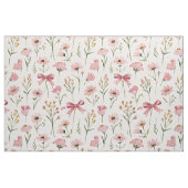 Rosa florale Wildblumen-Schleifen Stoff (Fat Quarter (45,7 x 55,9 cm))
