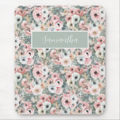 Rosa floraler botanischer Name Mousepad (Vorne)