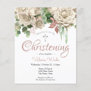 Rosa floraler Haushalt Christine Flyer