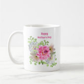 Rosa floraler Muttertag Kaffeetasse (Links)