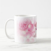 Rosa, floraler Valentinstag Kaffeetasse (Links)
