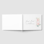 Rosa florales Elegant Wedding Guest Book Gästebuch (Voll)