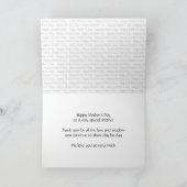 Rosa florales Foto Happy Mthers Day Card Karte (Innenseite)