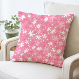 Rosa, florales Kissen, dekoratives Kissen
