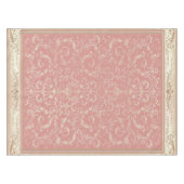 Rosa florales Orient Muster Tischdecke (Vorderseite (Horizontal))