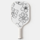 Rosa Florales Pickleball-Paddel Pickleball Schläger (Rückseite)
