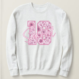 Rosa florales Sweet 16 Elegantes 16. Geburtstagsge Sweatshirt