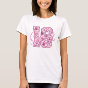 Rosa florales Sweet 16 Elegantes 16. Geburtstagsge T-Shirt