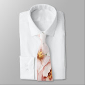 Rosa Florals Elegante Eukalyptus Wedding Groom Krawatte (Gebunden)