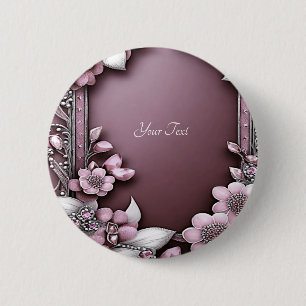 Rosa Floraltaste Button