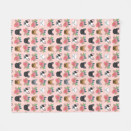 Rosa Florenz Fleecedecke (Vorderseite (Horizontal))