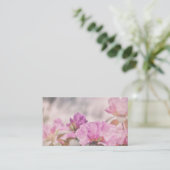 Rosa Floret Blumen Sommerblüten Visitenkarte (Stehend Vorderseite)
