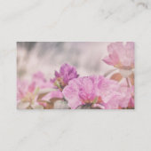 Rosa Floret Blumen Sommerblüten Visitenkarte (Rückseite)