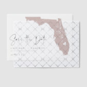 Rosa Florida Karte Save the Date Minimalistisch Pergament Einladungen (Versetzt (Einladung))