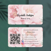 Rosa Florine Rose QR-Code Visitenkarte