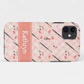 Rosa Flöte Case-Mate iPhone Hülle (Rückseite (Horizontal))