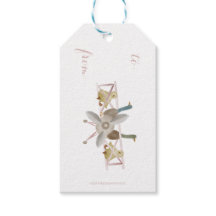 Rosa Flugzeug-Geschenkanhänger