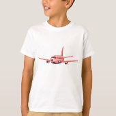 Rosa Flugzeug T-Shirt (Vorderseite)